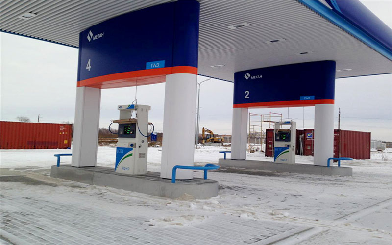 Stazione di rifornimentu CNG in Russia 1