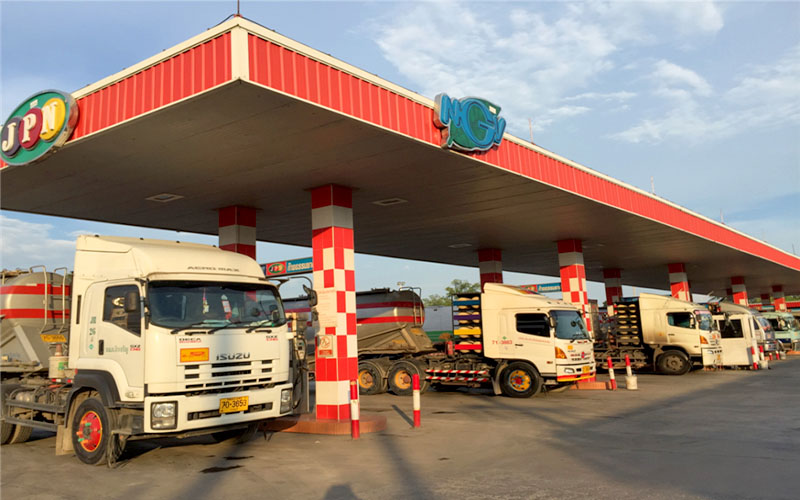 Estación de repostaje de GNC en Tailandia