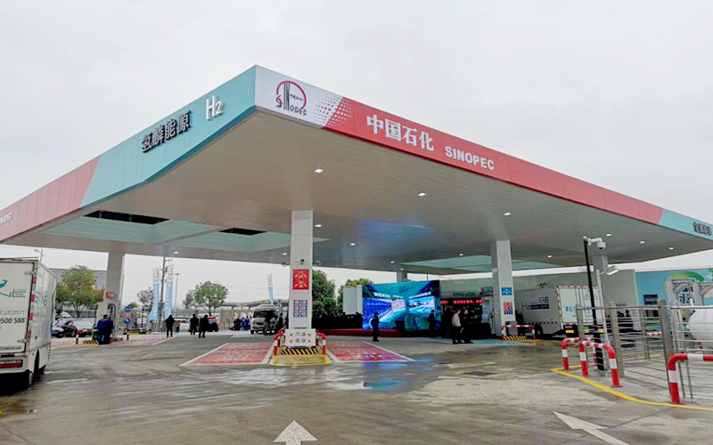 Sinopec Anzhi og Xishanghai hydrogentankstationer i Shanghai1
