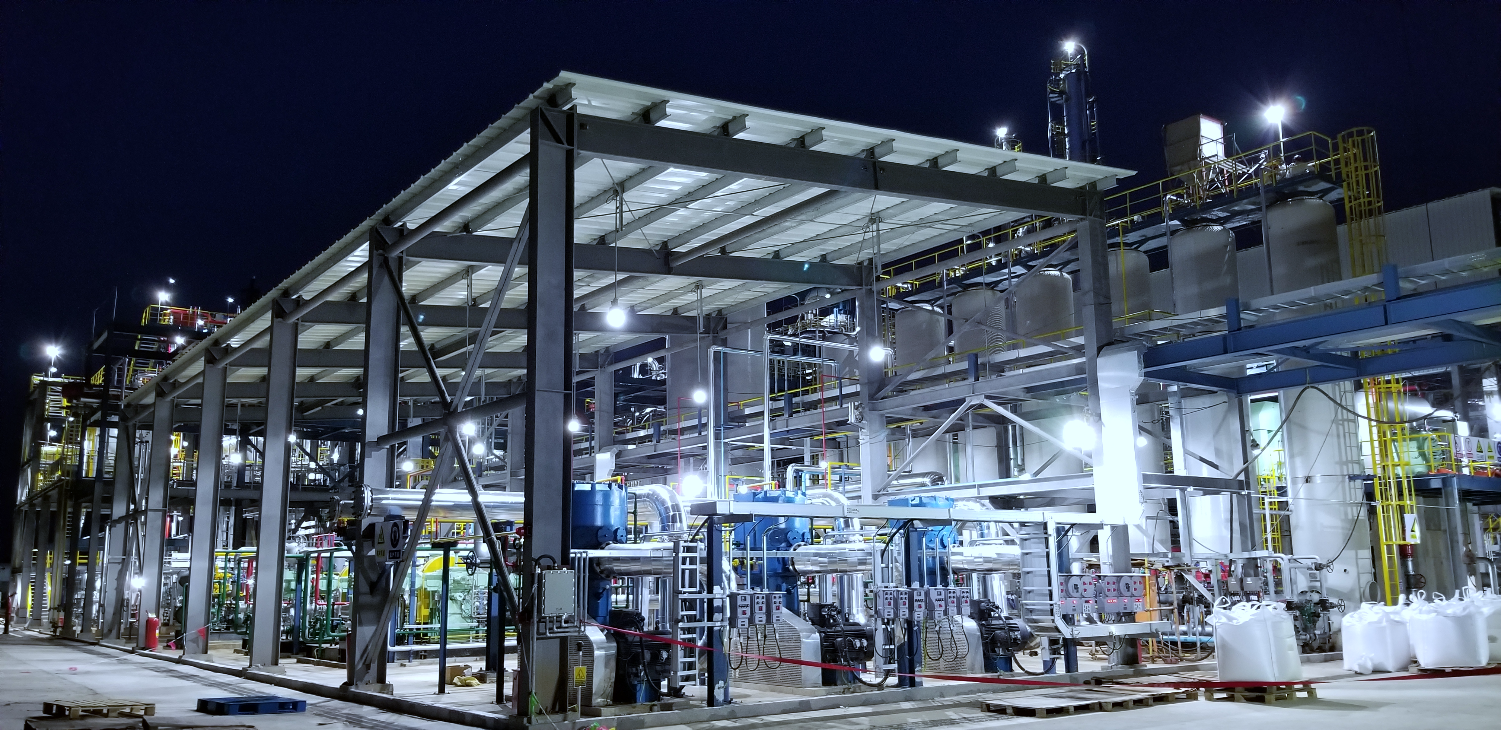 Ib lub Hoobkas olefin catalytic cracking (OCC) uas muaj peev xwm tsim tau 100,000-ton/xyoo uas muaj cov chaw rho tawm hydrogen PSA.